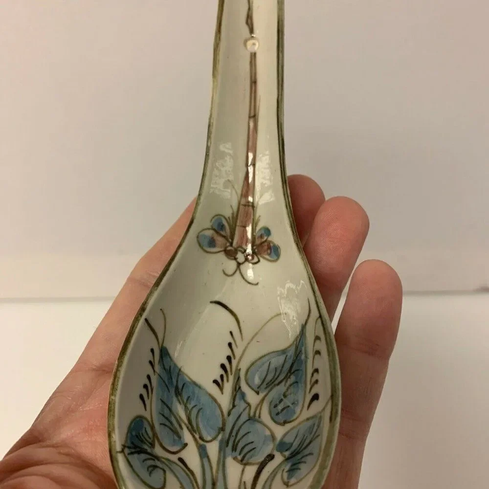 Vintage Set Asian Spoon Chop Stick Rest